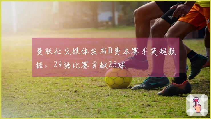 曼联社交媒体发布B费本赛季英超数据，29场比赛贡献25球